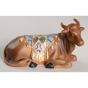 Seated Bull 2002 Thomas Kinkade Nativity Collection by HAWTHORNE VILLAGE Retired
